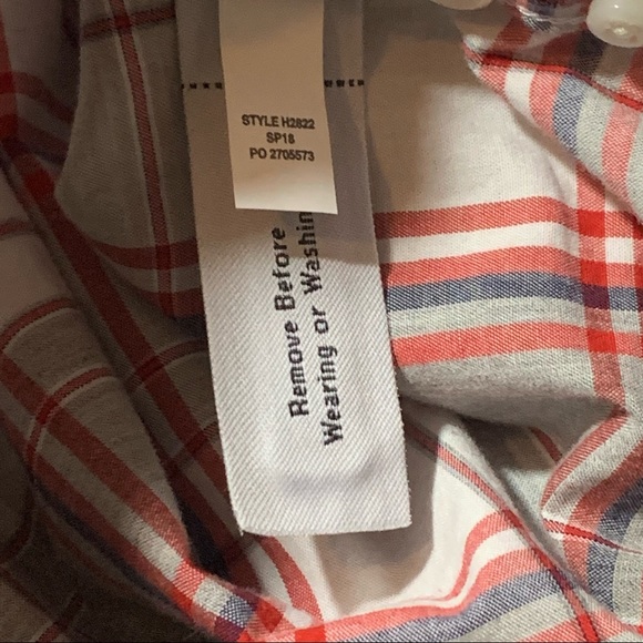 J Crew Mens Classic Fit Stretch Secret Wash Plaid Size Small Long Sleeve Gray - Picture 8 of 9